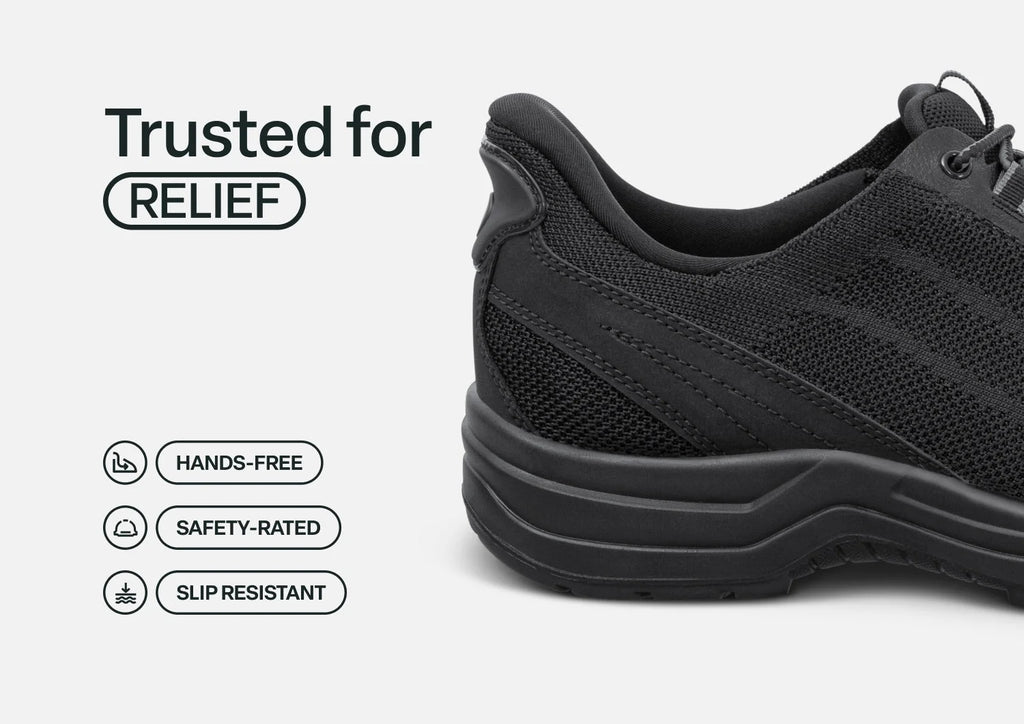 Onyx Hands-Free Work Shoes - Black