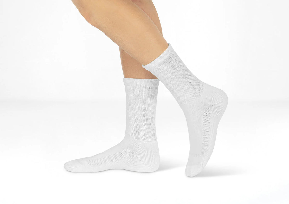 Padded Sole Socks - White